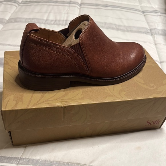 Sofft Brown Loafers Slip-Ons with Smooth Leather Upper - Picture 1 of 4